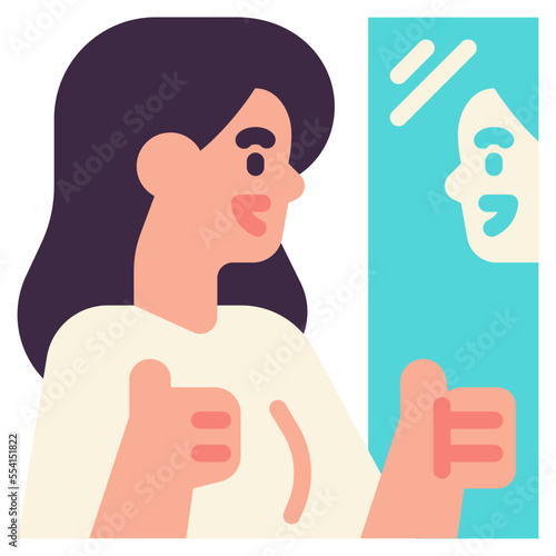 compliment flat icon