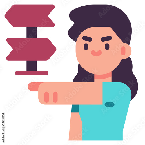 decision flat icon