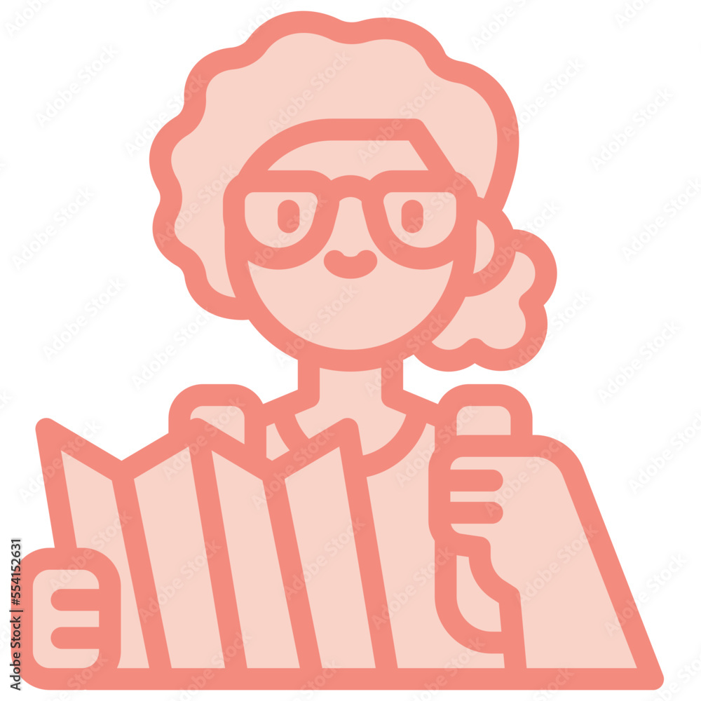 traveling two tone icon