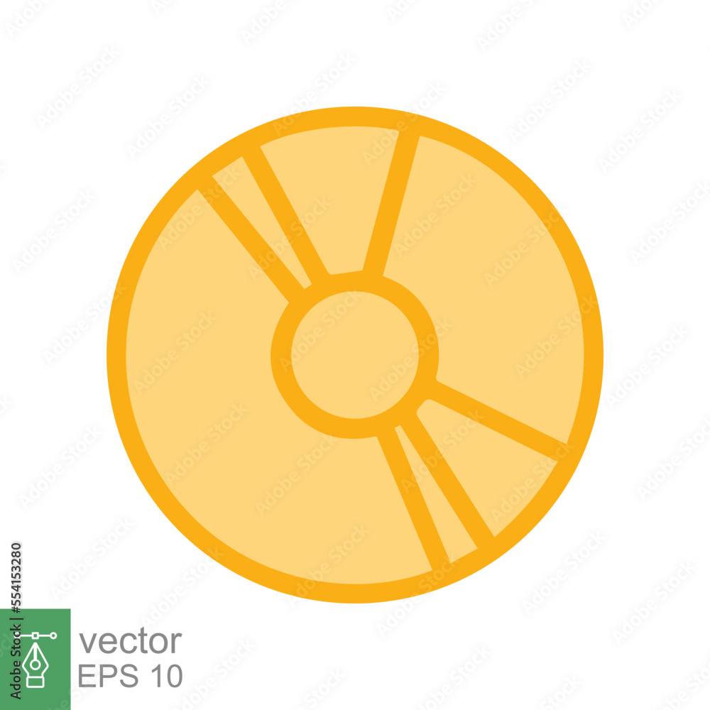 CD disk icon. Compact disk, computer software, circle digital data, technology concept. Simple flat style. Vector illustration isolated on white background. EPS 10. CD disk icon. Compact disk, computer software, circle digital data, technology concept. Simple flat style. Vector illustration isolated on white background. EPS 10.