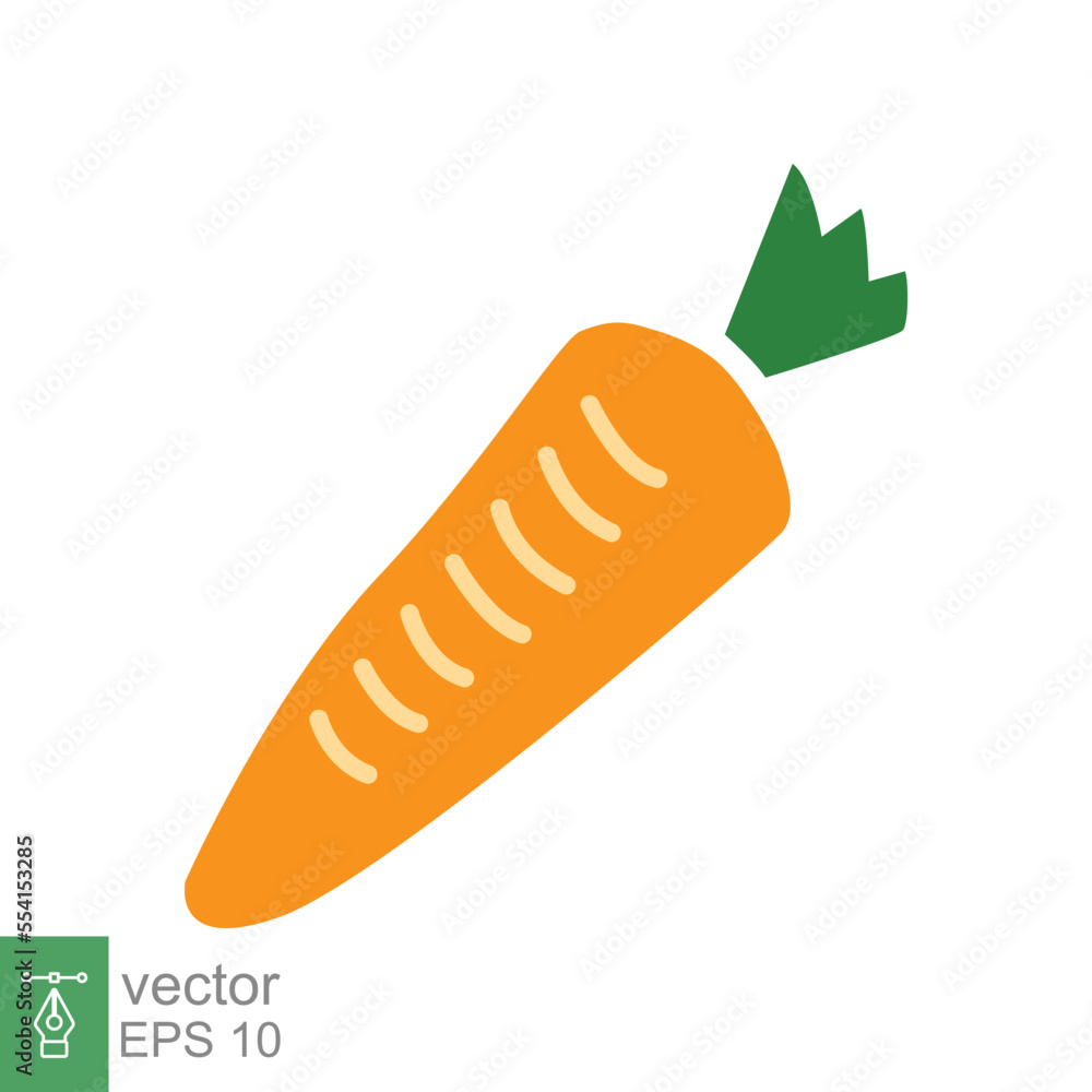 Carrot icon. Orange fresh carrots, vegetable detox, product from the garden, for diets concept. Simple flat style. Vector illustration isolated on white background. EPS 10. Carrot icon. Orange fresh carrots, vegetable detox, product from the garden, for diets concept. Simple flat style. Vector illustration isolated on white background. EPS 10.