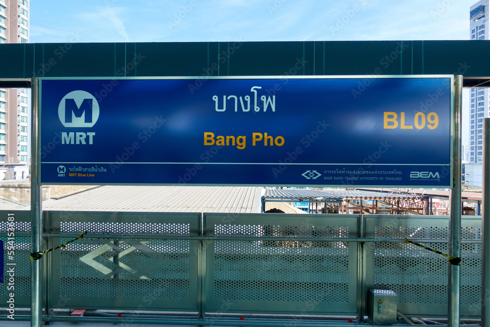 Bangkok Thailand 0 8 November 2022 Bang Pho Bts Station On Bangkok Bangkok Thailand 0 8 November 2022 Bang Pho Bts Station On Bangkok