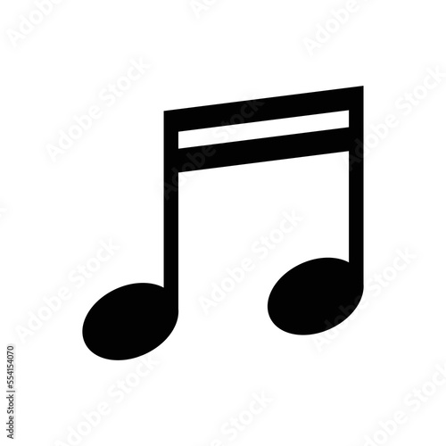 music note icon vector design template in white background