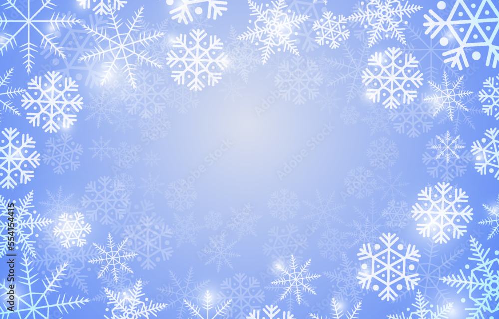 Winter Snowflakes Background