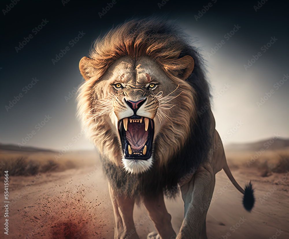 Lion Roars Stock Illustrations – 116 Lion Roars Stock