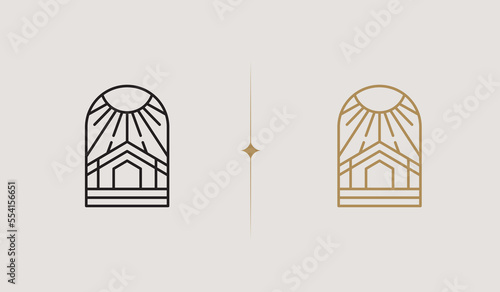 House Home Mortgage Roof Architecture Logo. Universal creative premium symbol. Vector sign icon logo template. Vector illustration
