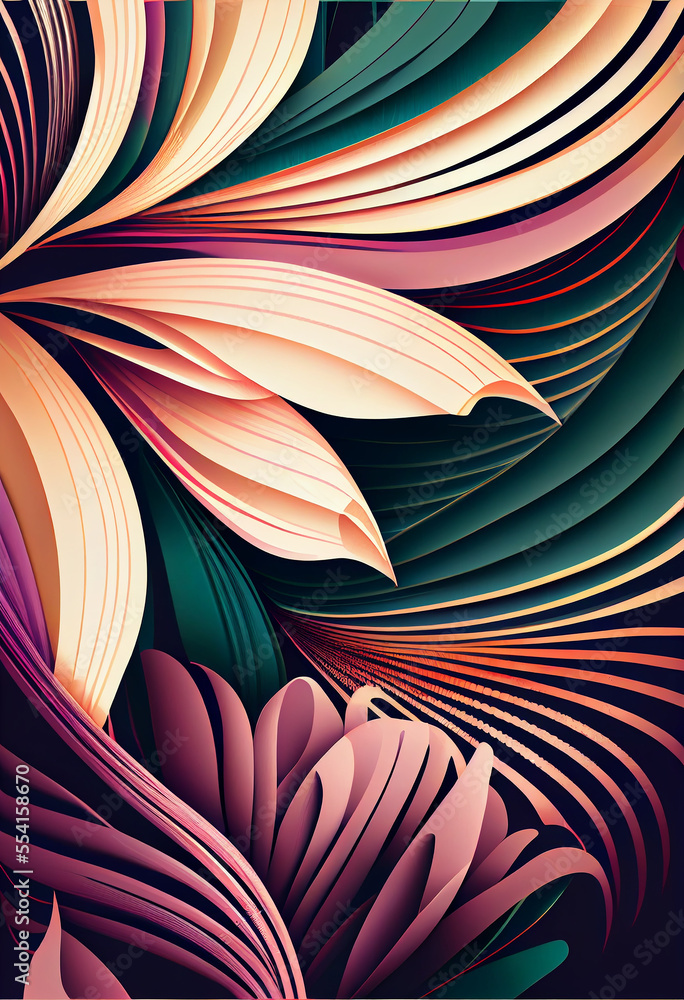 custom made wallpaper toronto digitalAbstract floral background