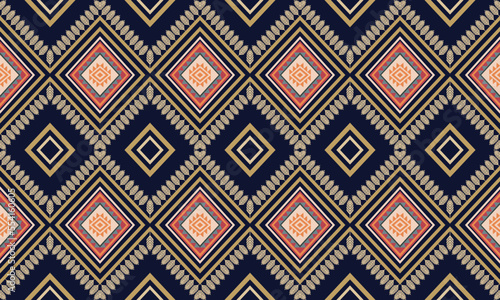 Wallpaper Mural Geometric ethnic flower pattern for background,fabric,wrapping,clothing,wallpaper,Batik,carpet,embroidery style.	 Torontodigital.ca