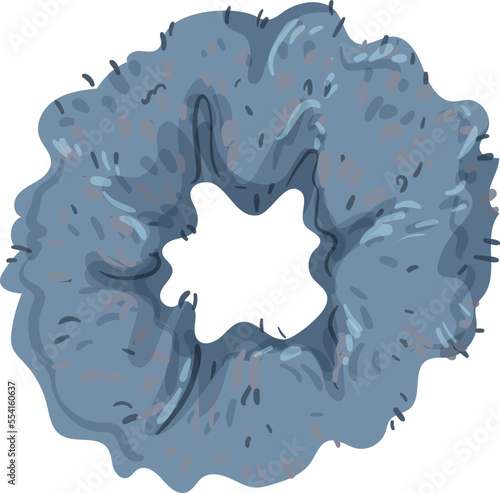 scrunches hair band color icon vector. scrunches hair band sign. isolated symbol illustration