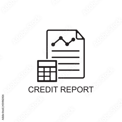 credit report icon , finance icon