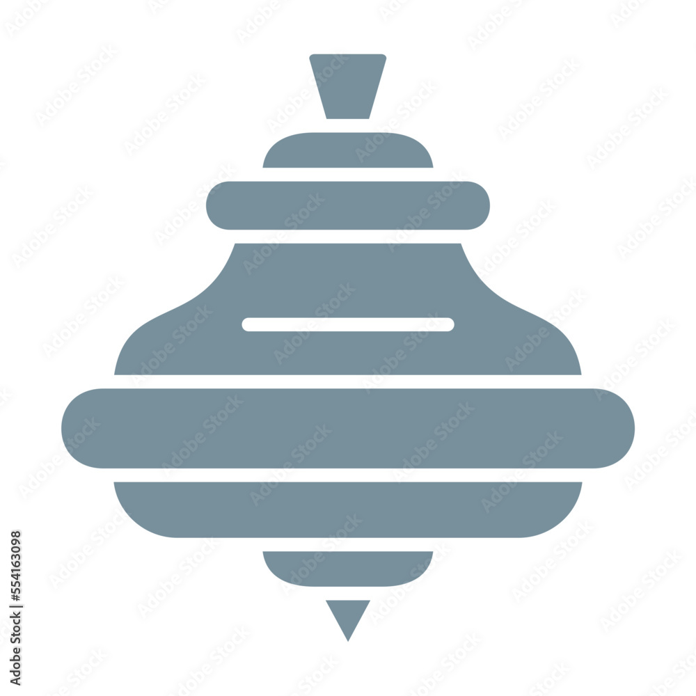 Spinning Top Multicolor Glyph Icon Spinning Top Multicolor Glyph Icon