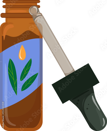 glass fragrance oil color icon vector. glass fragrance oil sign. isolated symbol illustration