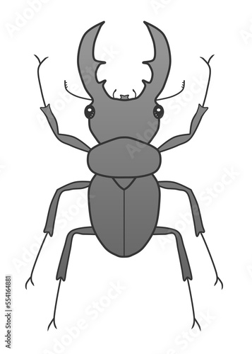 Clip art of stag beetle © Longing888