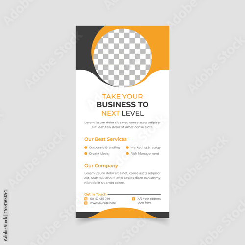 Corporate DL Flyer Template Design