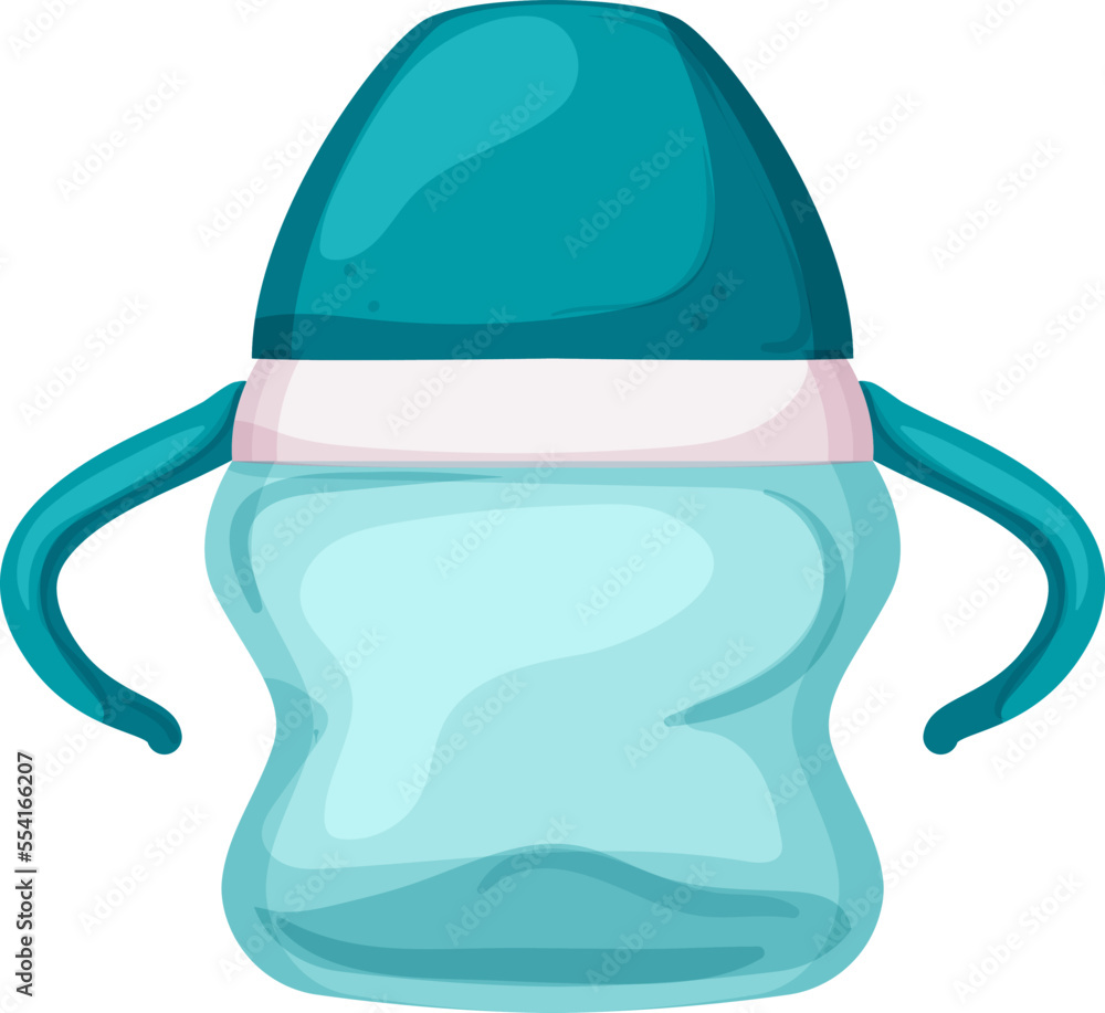 Blue Baby Sippy Cup Stock Photo - Download Image Now - Baby Cup