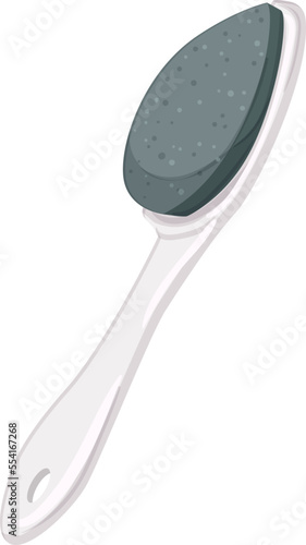 feet callus remover cartoon. feet callus remover sign. isolated symbol vector illustration