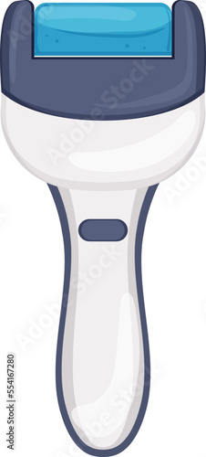 electric callus remover cartoon. electric callus remover sign. isolated symbol vector illustration