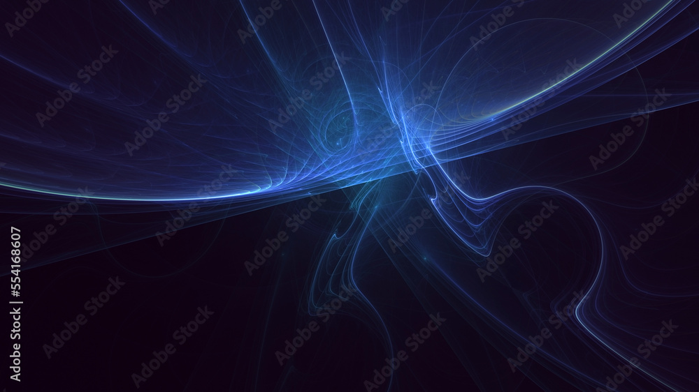 3D rendering abstract colorful fractal light background