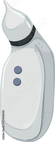 baby nasal aspirator cartoon. baby nasal aspirator sign. isolated symbol vector illustration