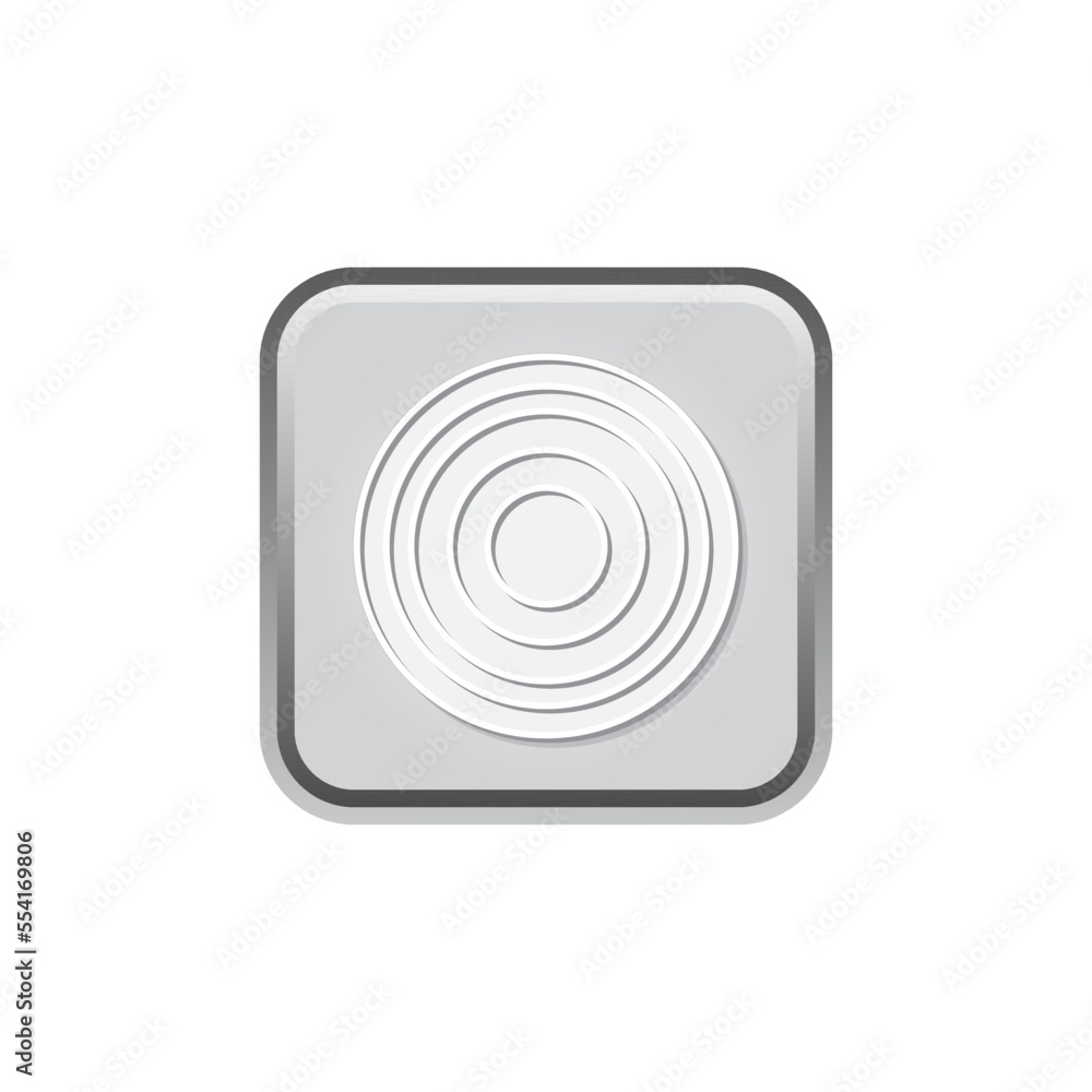 Target Board Symbol Icon For Business or Financial Market, Shiny Silver Color Minimalist Graphic Design. Target Board Symbol Icon For Business or Financial Market, Shiny Silver Color Minimalist Graphic Design.