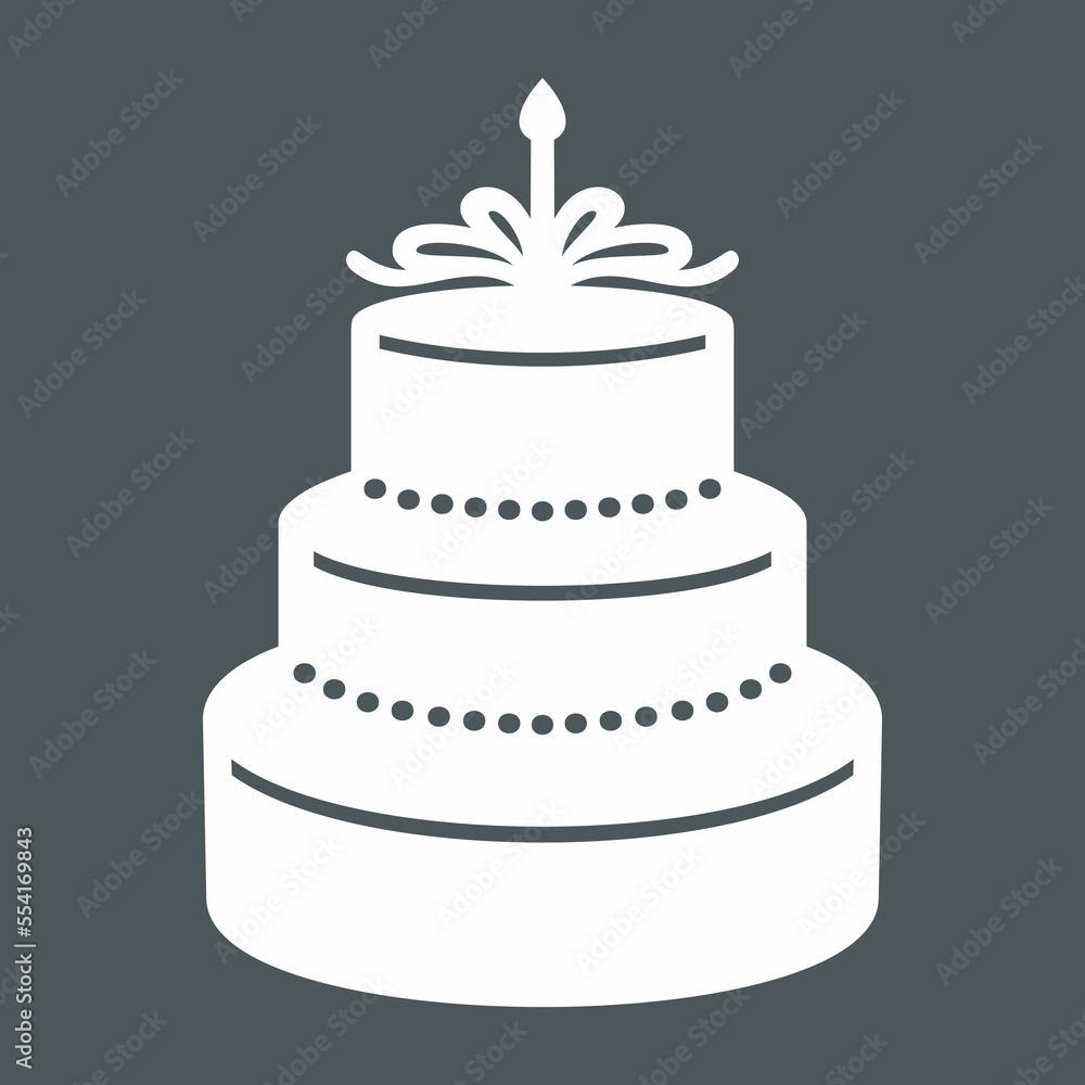 Cake wedding quality vector illustration cut Cake wedding quality vector illustration cut