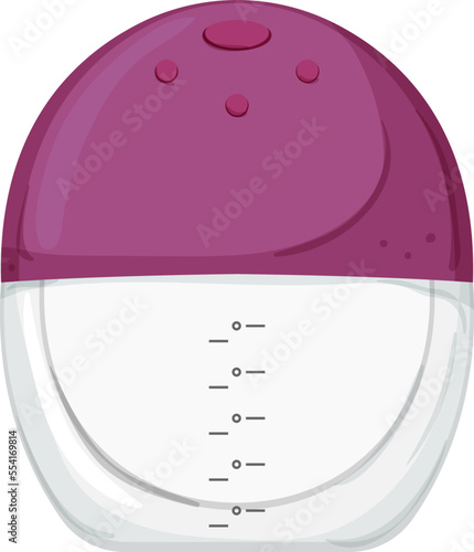 kid breast pump cartoon. kid breast pump sign. isolated symbol vector illustration