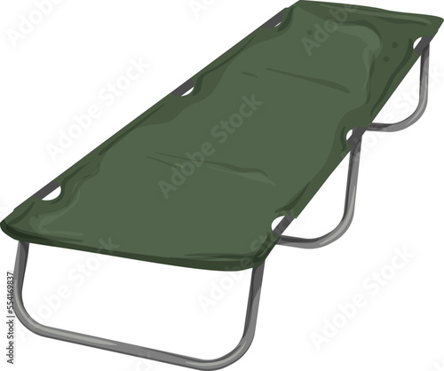 camping cot camp cartoon. camping cot camp sign. isolated symbol vector illustration