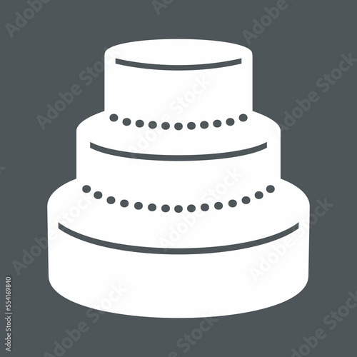 Cake wedding quality vector illustration cut