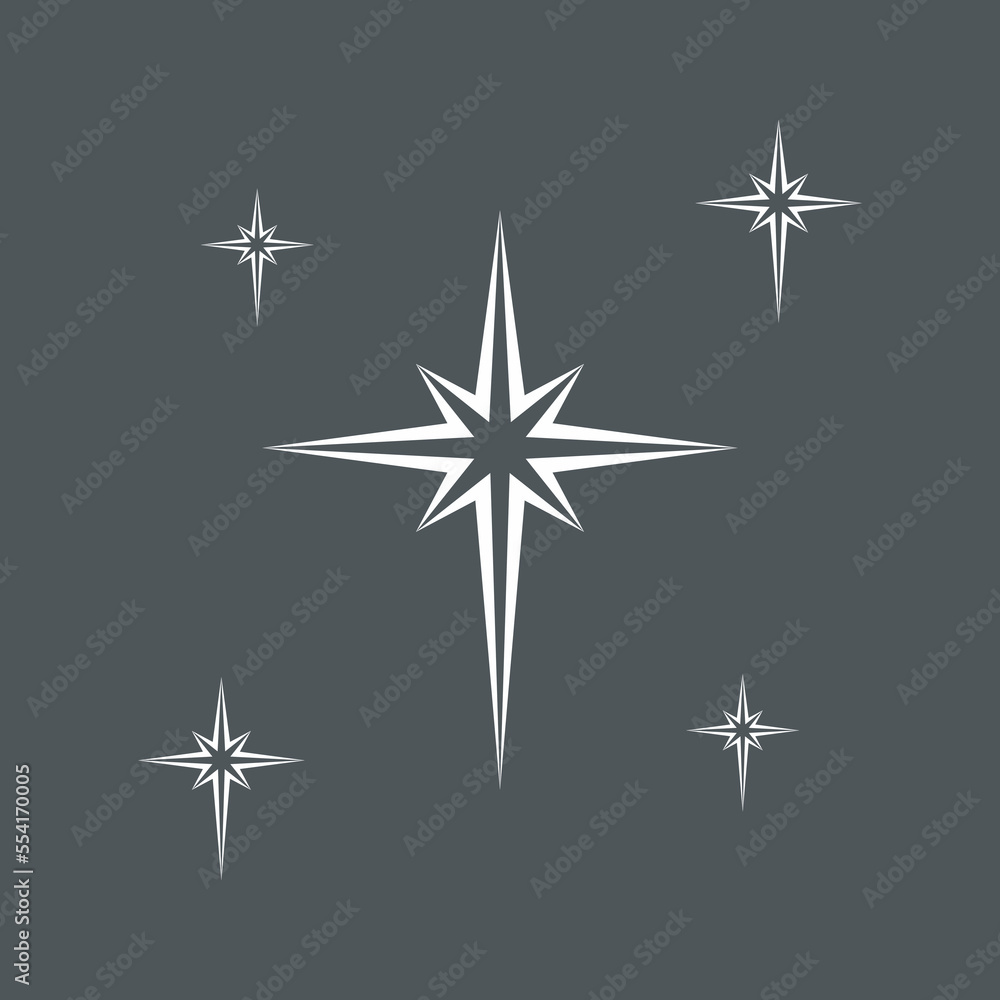Obraz premium Star north quality vector illustration cut
