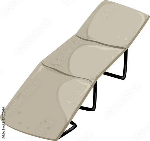 rest cot camp cartoon. rest cot camp sign. isolated symbol vector illustration