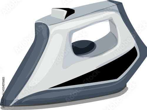 household iron laundry cartoon. household iron laundry sign. isolated symbol vector illustration