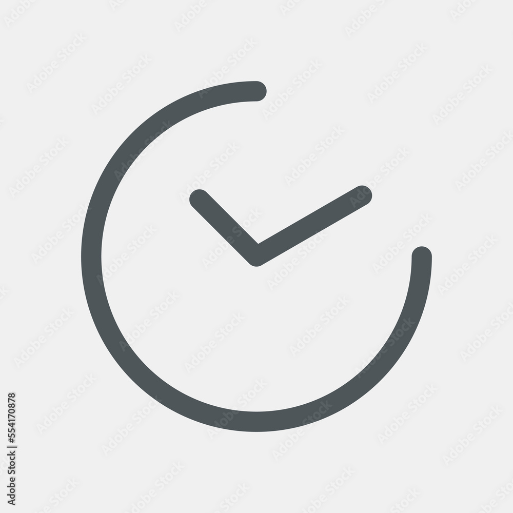 Clock icon face hour time watch vector Clock icon face hour time watch vector