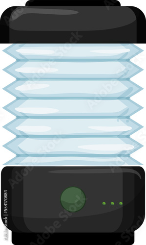 electric lantern camp lamp cartoon. electric lantern camp lamp sign. isolated symbol vector illustration