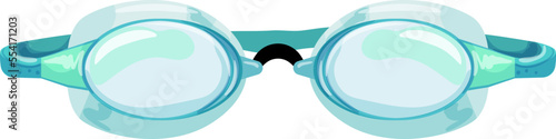 sport pool goggles cartoon. sport pool goggles sign. isolated symbol vector illustration