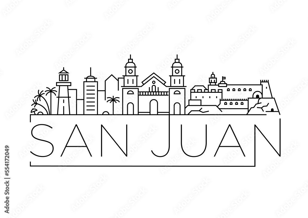 San Juan City Minimal Skyline Design