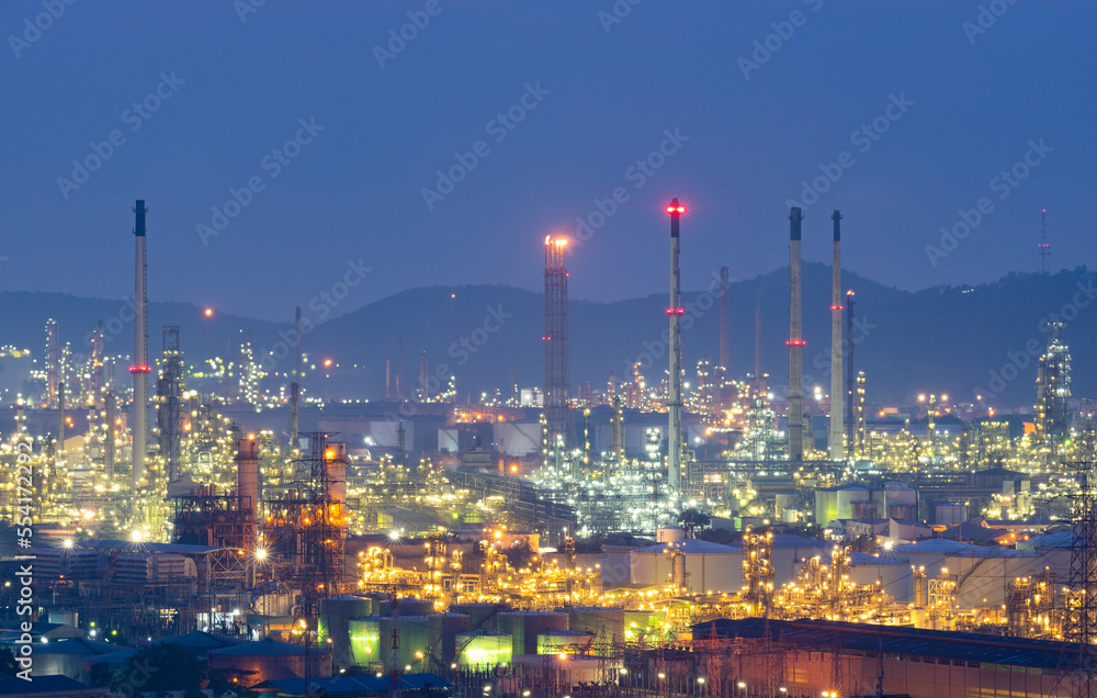 Picture of petrochemical industry and oil refinery