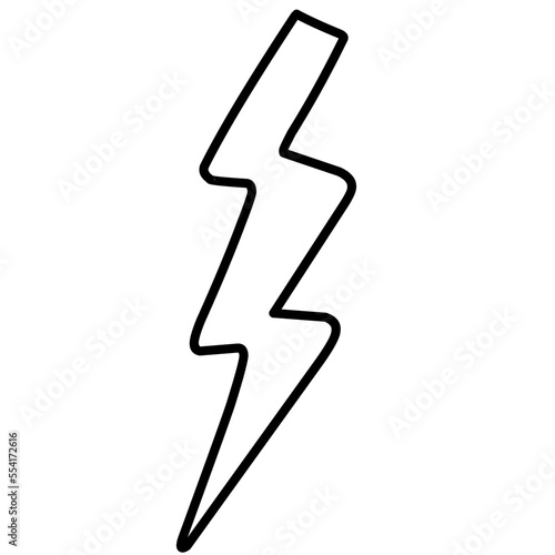 Doodle Electric Bolt Sketch