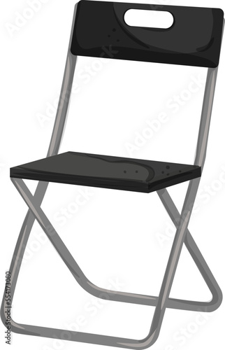 seat folding chair cartoon. seat folding chair sign. isolated symbol vector illustration