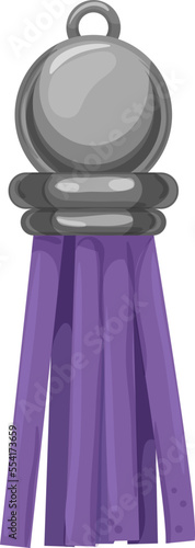 trim tassel rope cartoon. trim tassel rope sign. isolated symbol vector illustration