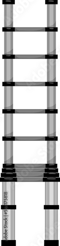 metal step ladder safety cartoon. metal step ladder safety sign. isolated symbol vector illustration