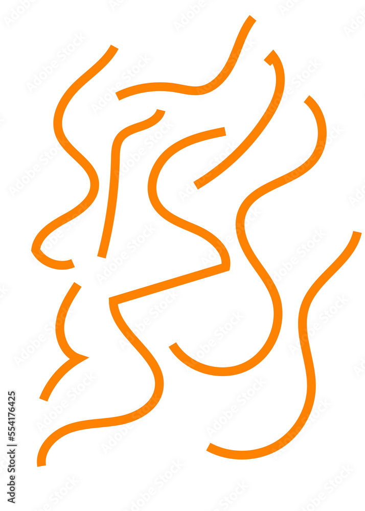 Fototapeta premium Squiggly Lines Abstracts Background 