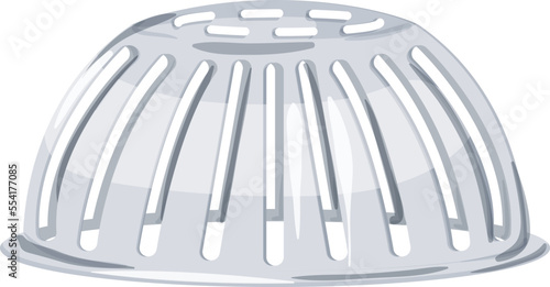 plumbing drainage grate cartoon. plumbing drainage grate sign. isolated symbol vector illustration