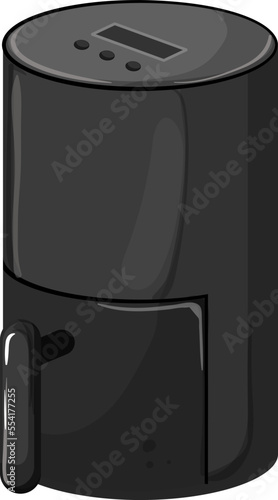 machine fryer air cartoon. machine fryer air sign. isolated symbol vector illustration