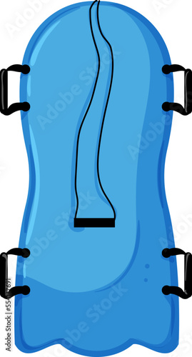 mountain sled snow cartoon. mountain sled snow sign. isolated symbol vector illustration