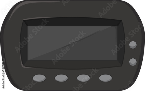 digital smart thermostat cartoon. digital smart thermostat sign. isolated symbol vector illustration