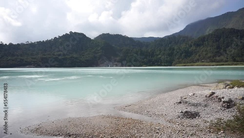 natural scenery, mountains, panoramic views, lake Talaga Bodas, natural tourist attractions in Garut, West Java, Indonesia photo