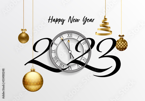 happy new year 2023 poster, banner, website design