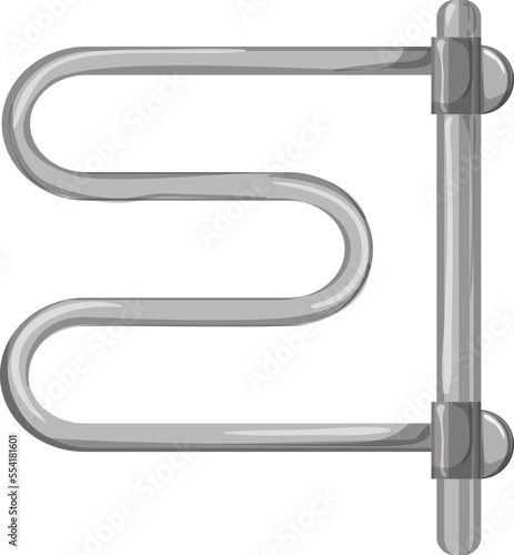 rail towel bathroom cartoon. rail towel bathroom sign. isolated symbol vector illustration