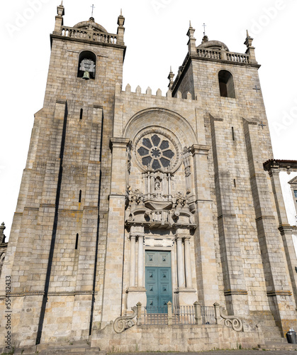 Foto A facade of Porto Cathedral, Portugal