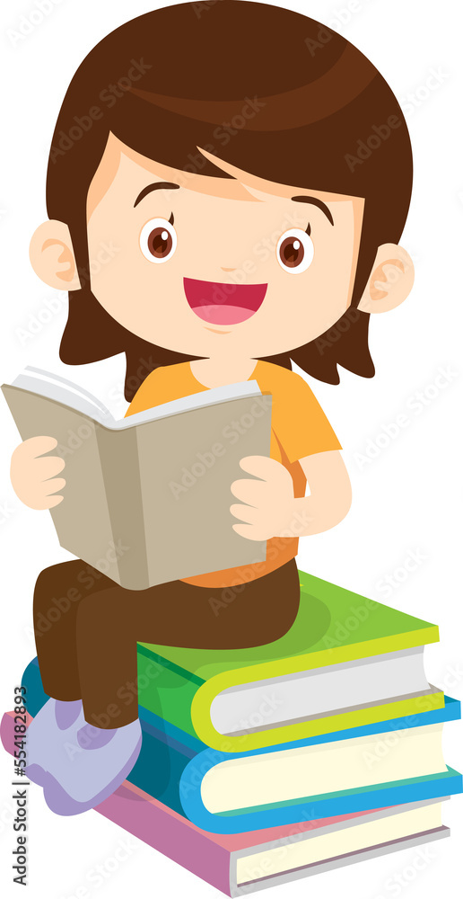 children reading books Cartoon Studying kid Reading Book While Sitting be happy children reading books Cartoon Studying kid Reading Book While Sitting be happy